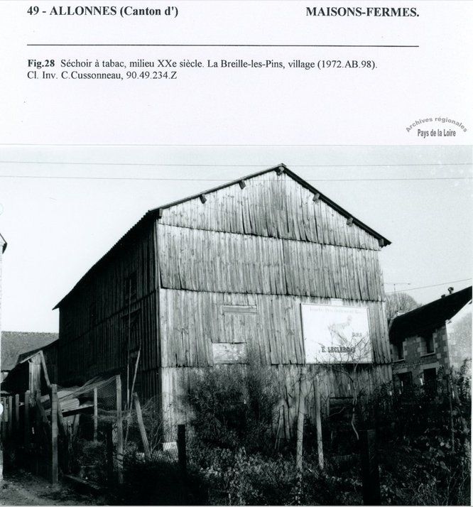 Séchoir à tabac (phot. Cussonneau - Inventaire du patrimoine).