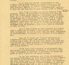 Extrait du texte dactylographié de la conférence de presse du général De Gaulle de novembre 1947 (Archives Olivier Guichard).